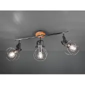 TRIO Plafonnier, spots à cage orientables, 60 cm, MADRAS