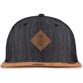 Djinns Casquette 'Linen 2015' cognac / noir