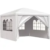 vidaXL Tente de réception 3x3 m blanche