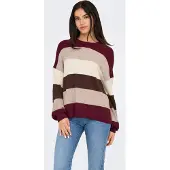 ONLY Pull Atia Life Stripe Femmes