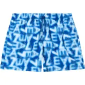 EA7 pour homme. 7M001715_AF21250 Maillot de bain bleu Graphic Series avec imprimé logo (XXL), Beachwear, Polyester
