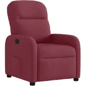 vidaXL Fauteuil relax rouge vin Tissu