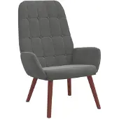 vidaXL Fauteuil relax gris foncé velours