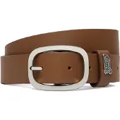 Tommy Hilfiger Ceinture 'Metal Logo Oval Buckle' caramel