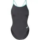 Arena Maillot de bain 'LACE BACK SOLID' gris