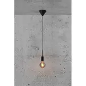 Nordlux Luminaire suspendu Paco avec culot E27, Variante : Ø 42 x 173 x 2000 mm, E27, 40 W, laiton