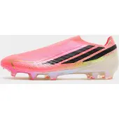 Adidas Chaussures de foot F50 Hyperfast Elite Laceless Firm Ground Soccer Cleats "Solar Turbo / Core Black / Gold Metallic" pour Unisex