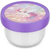 Mepal Obstkiste Campus 300 Ml - Einhorn Glühen, Lunch box, Blanc, Violet