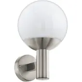 Eglo Applique murale LED d'extérieur, Smart Home, acier inoxydable, H 31,5 cm