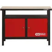 Ks Tools Établi professionnel avec 2 portes, H840xL1200xP600mm ( 865.0002 )