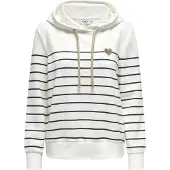 ONLY Sweat-shirt 'ONLADELLE' marron / noir / blanc