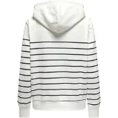 ONLY Sweat-shirt 'ONLADELLE' marron / noir / blanc