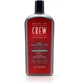 American Crew 3 in 1 Chamimile + Pine 3 en 1 : shampoing, après-shampoing et gel douche pour homme 1000 ml