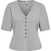 ONLY Cardigan 'ONLLucy' gris chiné