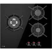 Fagor 3cfi-3glspb Gas Hob 3 Burners Noir