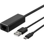 Deltaco Adaptateur Ethernet pour ChromeCast, USB, RJ45, noir