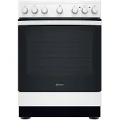 Indesit Cuisinière vitrocéramique a 69l 4 feux blanc - - IS67V5PCWE -