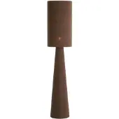 Light & Living Lampe de pied Micky Ø 38cm - bouclé - brun