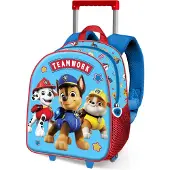 KARACTERMANIA Paw Patrol 3d 34x26x13 Cm 11.50l Wheeled Backpack Bleu Enfants