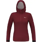 Salewa PUEZ Aqua 4 veste femme fonctionnelle imperméable, couleur:bordeaux, taille:42