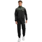 Lonsdale Survêtement 'Caution' vert / noir / blanc