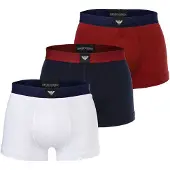 Emporio Armani Boxers bleu marine / rouge foncé / blanc