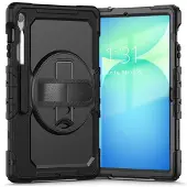 Tech-Protect Solid Case für Samsung Galaxy Tab S10 FE+ - Schwarz (Samsung Galaxy Tab S10 FE+), Étui pour tablette, Noir