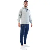 Givova King Cotone Terry Poker Tracksuit Bleu,Gris L Homme