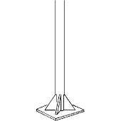 Triax STG 60 Métallique, Poubelle, Argent