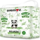 Bamboolove Bamboolove, couches jetables en fibres de bambou, taille M, 6-11 kg, 24 pièces