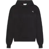 Calvin Klein Jeans Sweat-shirt noir / blanc