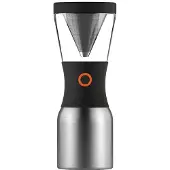 Asobu Cafetière à infusion à froid , Acier inoxydable argenté
