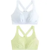 Next Soutien-gorge de sport jaune / blanc