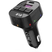 XO Transmetteur FM Bluetooth MP3 Chargeur voiture 30W