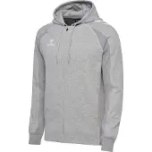 Hummel Veste de survêtement 'Move 2.0' gris foncé / gris chiné / blanc