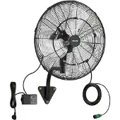 Vevor Ventilateur Mural Industriel Brumisateur 50,5 cm