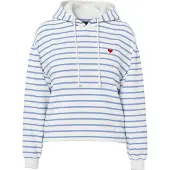 Pieces Sweat-shirt 'PCCHILLI' opal / blanc