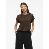 Vila T-shirt 'VIEllette' marron