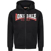 Lonsdale Veste de survêtement 'Garrigill' rouge / noir / blanc