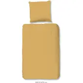 Muller Textil Housse de couette Uni 135x200 cm Ocre