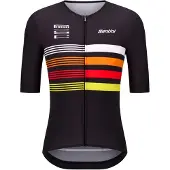 Santini Pirelli Tape Short Sleeve Jersey Blanc L