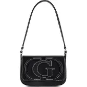 GUESS Sac bandoulière 'Ruby' noir / blanc