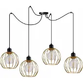 Light hom Plafonnier Lustre Golden Spider Loft