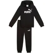 Puma Survêtement 'Essentials No.1' noir / blanc