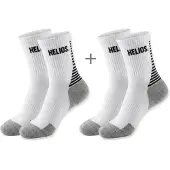 Helios Coolmax, chaussettes de course, blanches