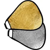 StudioKing Réflecteur CRGGS60 Or Argent avec poignée 60 cm