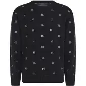 Karl Lagerfeld Pull-over gris clair / noir