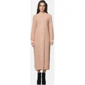Elara Robes en maille nude