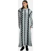 Elara Robes en maille gris clair / noir