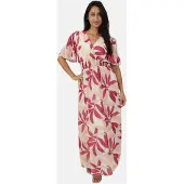 Elara Robe d’été crème / rose / rose foncé / blanc